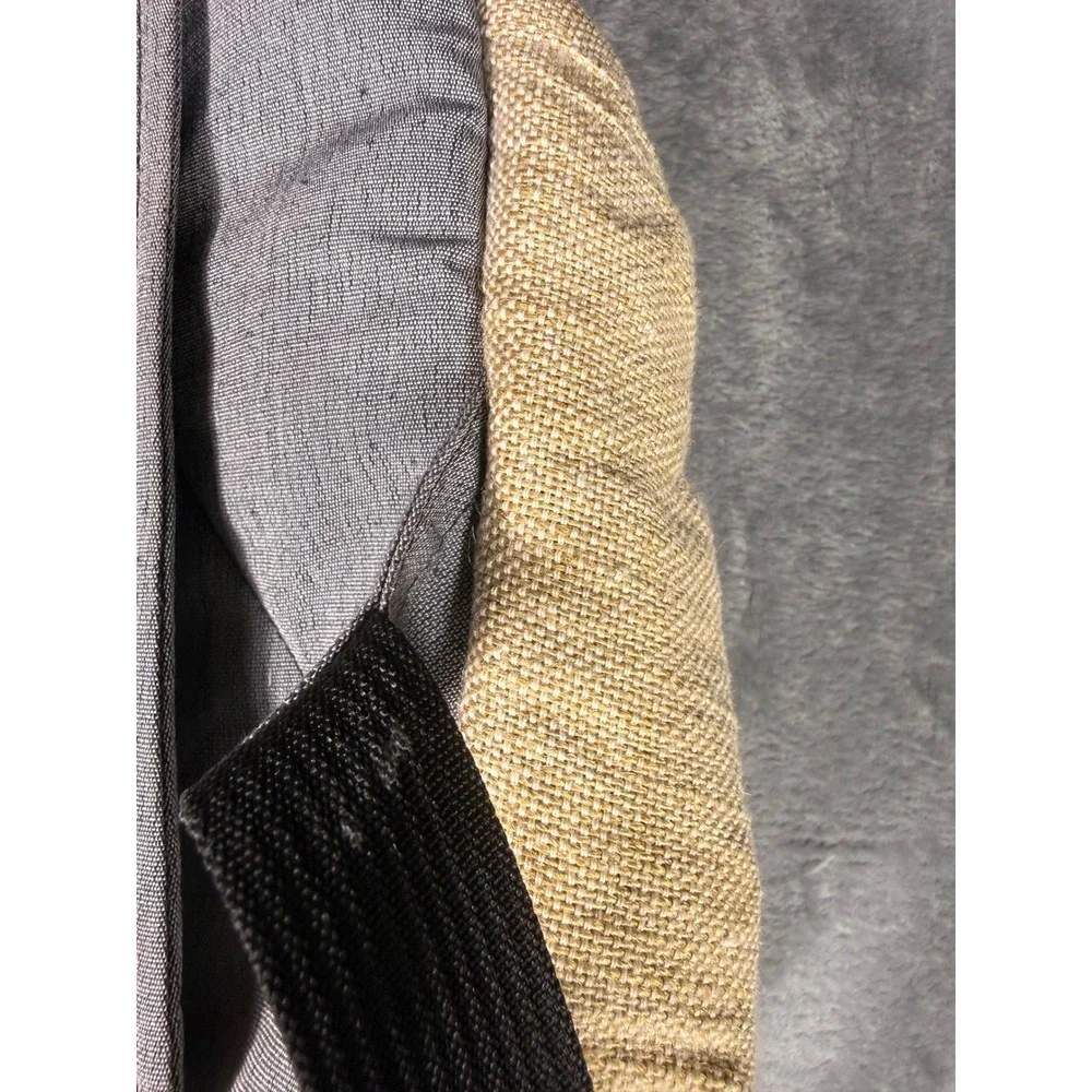 Himalayan Hemp Woven Boho Backpack Made in Nepal Tan Grey Multicolor